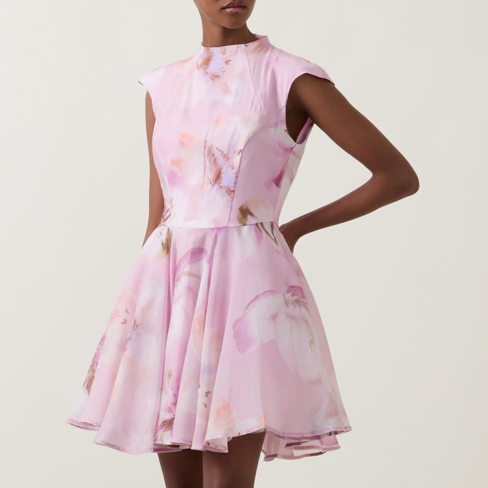 Bardot Josilyn Mini Dress Floral Lilac NWT Size XL Style #: 59370DB